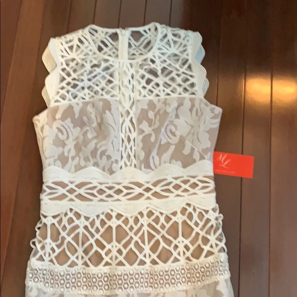 ML Monique Lhuillier Arabella Floral Lace Dress 4 - Picture 13 of 16